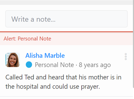 The final section is for notes. This will display notes for the sender. It also allows you to add new notes right from Outlook. 